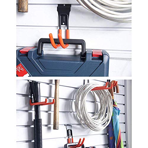 Slatwall Hooks Slatwall Accessories Utility Hooks Garage Storage Tool Organizer Large Heavy Duty Garage Panels Hooks for Ladders Bulk Items - size: Slatwall Hooks 12pack