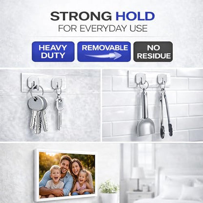 DAMASA Double Sided Tape Heavy Duty Nano Tape for Strong Adhesion & Picture Hanging, 1.18" x 198" Long Clear Mounting Tape Adhesive Tape for Reliable, Mess-Free Application (16.5 Feet) - size: 1.18 x 16.5 Feet