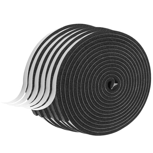 Foam Insulation Tape self Adhesive,1/2In x 1/4In x99Ft Weather Stripping for Doors and Windows,Sound Proof soundproofing Door Seal,Weatherstrip,Pipe Cooling, Air Conditioning Seal Strip - size: 1/2In x 1/4In x99Ft