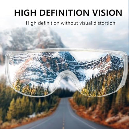 JING LEI Anti Fog Safety Glasses, Safety Goggles Over Eyeglasses, Anti Dust Impact Scratch Resistant Splash Proof Chemical Wrap Around Eye Protection for Lab Nurses Workers Architect Men and Women - color: Gray