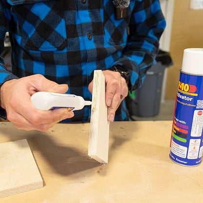 FastCap 2P-10 SoloKit - Instant Adhesive & Activator Set Professional Woodworking Glue Kit (12 oz Activator + 2 oz Thick Adhesive)