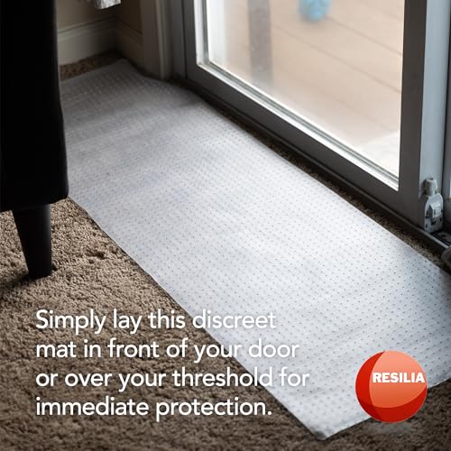 Pet Carpet Protector - Doorway Damage Deterrent and Scratch-Stopper for Cats, Dogs, and Pets, Heavy-Duty PVC Runner, Cut to Fit, Clear, 30 Inches x 48 Inches, Made in The USA - size: 30" x 48"