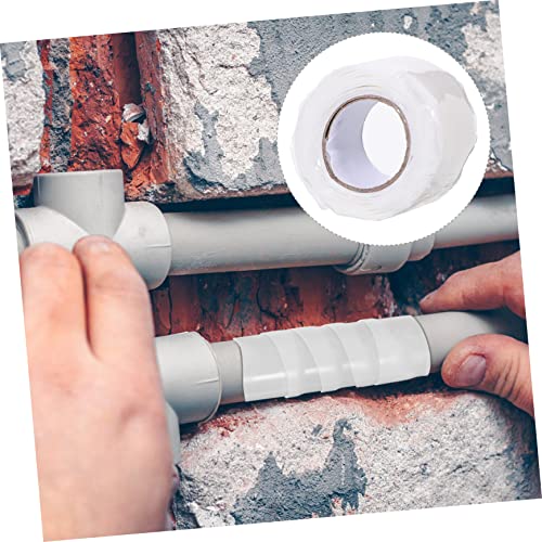 Flexible Silicone Rubber Sealing Tape for Leak Repair Self Adhesive Heavy Duty Sealant Strip Resistant to Compression and Weathering for Plumbing and Water Bucket Fixing
