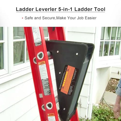 Ladder Leveler,Ladder Jacks,Ladder Stabilizer Tool with Storage Easy to Use for All Surfaces and Uneven Ground