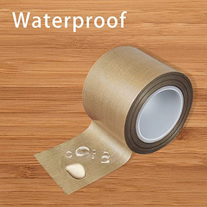 PTFE Telfon Tape high Temperature Tape Welding Sealing Tape for Vacuum Sealer Machine(Brown, 50mm x 11yards(33feet) x 0.18mm)
