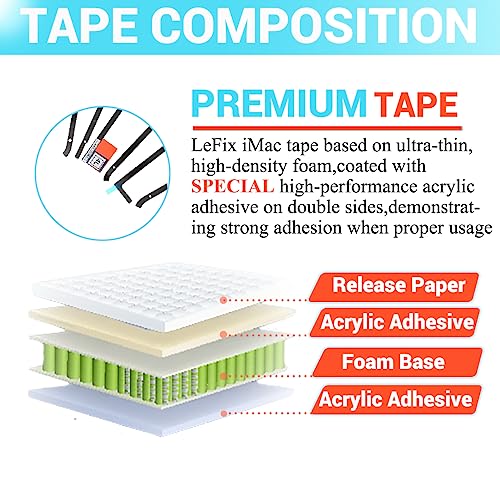 LeFix Replacement Display Adhesive Tape Kit+Opening Cut Wheel Tool Kit for iMac (Retina 4K, 21.5-inch, 2019)| iMac (21.5-inch, 2017)| iMac (Retina 4K, 21.5-inch, 2017)-A2116 - size: 21.5"(2017-2020)