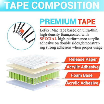 LeFix Replacement Display Adhesive Tape Kit+Opening Cut Wheel Tool Kit for iMac (Retina 4K, 21.5-inch, 2019)| iMac (21.5-inch, 2017)| iMac (Retina 4K, 21.5-inch, 2017)-A2116 - size: 21.5"(2017-2020)