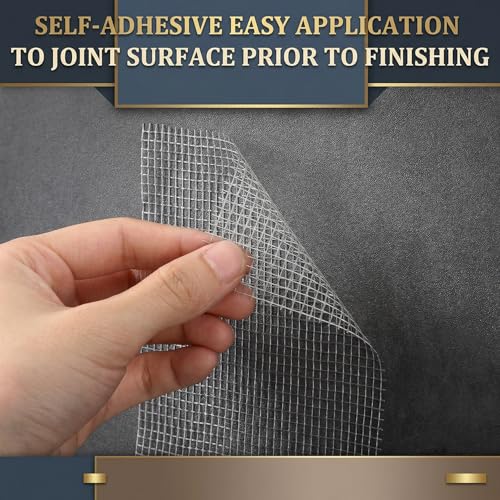 150 ft x 4 Inch Cement Board Joint Tape Self Adhesive Durable Gray Fiberglass Mesh Drywall Mesh Repair Tape for Cement Board Joints Repairing, Sealing and Strengthening - size: 150 ft X 4 Inch