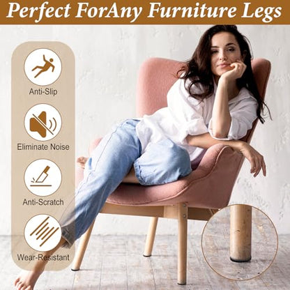 68 Pcs Pad Non Slip Stickers, Self Adhesive Rubber Grips for Furniture to Prevent Sliding with Strong Grip, Noise Reducing Non Slip Pads, for Chairs,Tables, Floors