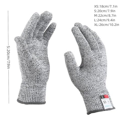 Premium Cut Resistant Gloves - Level 5, Ambidextrous, Washable - color: Green, size: Small