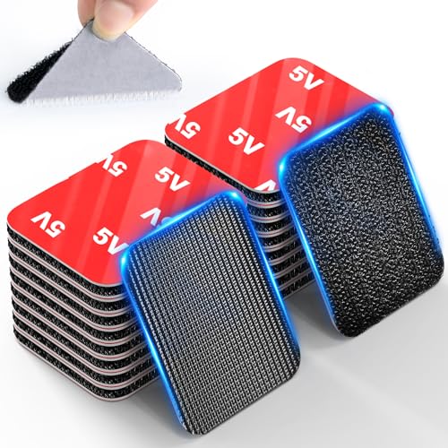 PHIXBEAR Hook and Loop Strips with Super Adhesive Heavy Duty, Heat Resistant Waterproof, Outdoor or Indoor Use, 16 Sets Black 1.57x1.97 Inch - size: 1.57x1.97 Inch（16 Sets）