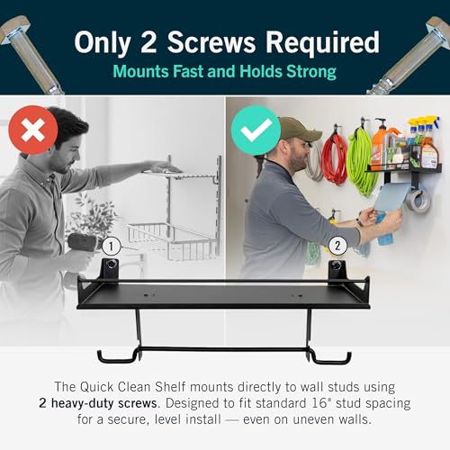 StoreYourBoard Paper Towel Holder Wall Mount – Heavy Duty Paper Towel Holder Mounted for Garage, Workshop, or Utility Room – Space-Saving Garage Shelving & Wall Organizer for Tools, Cleaning Supplies