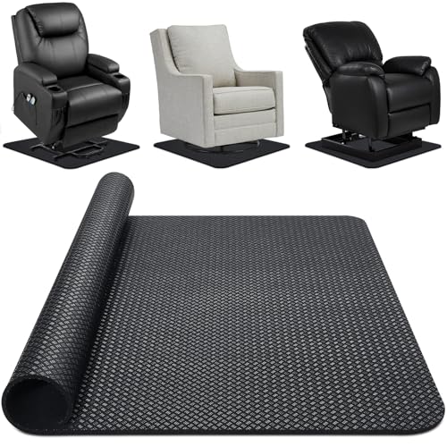 Non-Slip Recliner Pad for Hardwood Floors, Premium Recliner Floor Gripper Pad to Keep Furniture from Sliding, Anti Slip Furniture Mat Gripper for Under Recliner Sofa Couches Chairs Carpet