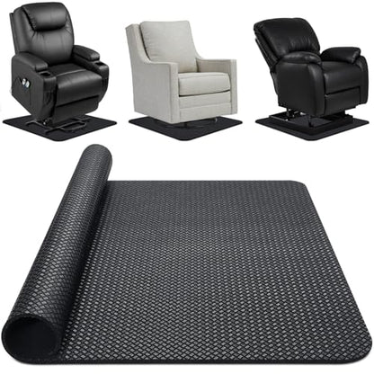 Non-Slip Recliner Pad for Hardwood Floors, Premium Recliner Floor Gripper Pad to Keep Furniture from Sliding, Anti Slip Furniture Mat Gripper for Under Recliner Sofa Couches Chairs Carpet