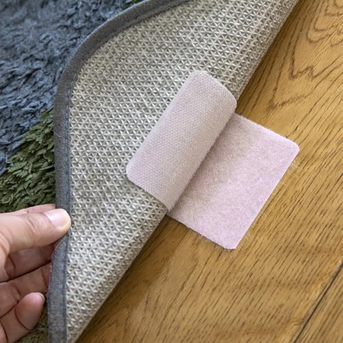 10 Pairs Furniture Pads, Non Slip Floor Grippers, Square Floor Protectors for Under Furniture (Pink, S) - color: Pink, size: Small