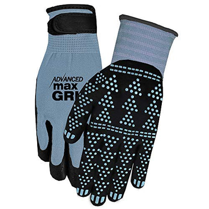 Midwest Gloves & Gear unisex adult Advanced Max Gripping Glove, Slate Blue , 1 pair - size: 2 Count (Pack of 1)