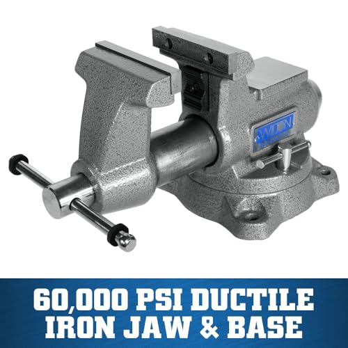 Wilton Mechanics Pro Bench Vise, 4-1/2" Jaw Width, 4" Jaw Opening, 3-1/2" Throat (Model 845M) - size: 4-1/2 in.