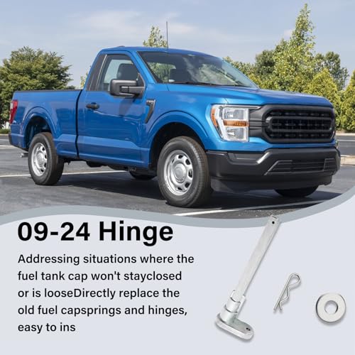 Fuel Door Permanent Repair Hinge Latch Kit for 2009-2024 Ford F150, 2011-2019 Edge Explorer Loose Gas Cap Fix (09-24 Hinge) - size: 09-24 Hinge