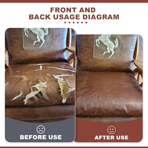 Besezx Leather Repair Patch Tape Kit, Self Adhesive Leather Repair for Furniture, Couch, Sofa, Car Seats,Office Chair,Vinyl Repair Kit.30inx16in - color: Brown, size: 30 in X 16 in