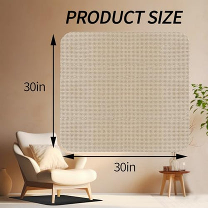 2Pcs Recliner Pads for Hardwood Floors Non Skid Furniture Gripper Pad Floor Rubber Mat Anti Slide Furniture Pad Hardwood Floor Protector Swivel Chairs Recliner Mats Non Slip Recliner Grippers(Camel) - size: Sq-Camel-2Pcs-30"x30"