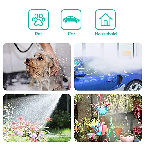 YEFA Retractable Garden Hose Reel - Convenient 50 FT Portable Hose with 6-Function Spray Nozzle for Versatile Watering, Cleaning, and More (Blue) - color: Blue