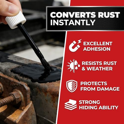 Black Touch Up Paint Rust Paints High Heat Resistant, Multi Surface Acrylic Enamel Black Touch Up Paint Pen Scratch Repair for Rust Metal,Walls,Cabinets,Appliances,Wood,Door,Furniture,Enamel, 30ml - color: Black-GWX-4