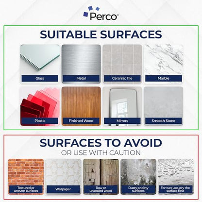 Perco Double Sided Tape Squares, Clear Nano Tape, 95 Pre-Cut Mounting Squares – 50 1"x1", 30 2"x2", 15 3"x3" – Multi-Size Adhesive for Wall Décor, Crafts, DIY, Office, Home Use, Multi-Purpose Projects - size: 1x1 + 2x2 + 3x3 inches