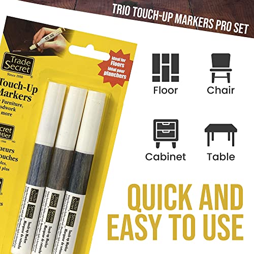 Trio Touch-Up Furniture Repair Markers (Grey Trends), Covers Nicks and Scratches, Floors, Cabinets, Tables - color: Grey