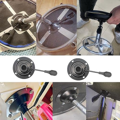 Office Chair Tilt Control Replacement Heavy Duty Swivel Seat Mechanism Base 5.5'' Mount Plate UP/Down Lift Lever Handle for Ergonomic Gaming Computer Chairs Bar Stool Repair Accessories
