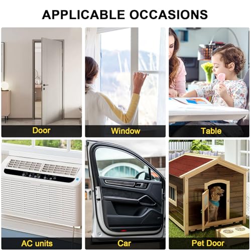 Foam Tape Insulation, 1/2 in x 1/2 in x 6.5Ft White Weather Stripping, Tool-Free for Tiny Medium Gap Sealing - color: White, size: 1/2 In x 1/2 In x 6.5Ft