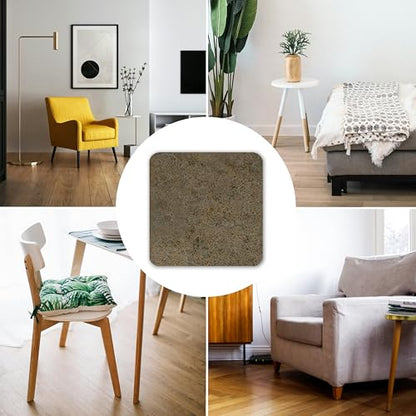 Furniture Felt Pads Brown 32 Pcs 1 inch Square Strong Self Adhesive Protectors for Hardwood Floors Laminate Flooring Furniture Feet Chair Legs Table Cabinet Couch Non Scratch Peel Stick Pad Set - size: 32 pcs. 1 in, Brown, Square