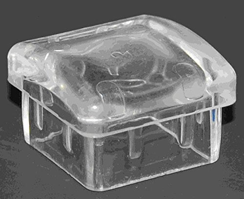 #1508C Fits 1 1/4" Thick Square Slanted Legs. Non-Marking Floor Protector Leg Glide Clear - 4 Pack - size: #1508C Slant Leg 1-1/4"sq thick, Leg Clear Glide
