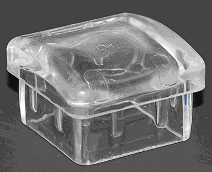 #1508C Fits 1 1/4" Thick Square Slanted Legs. Non-Marking Floor Protector Leg Glide Clear - 4 Pack - size: #1508C Slant Leg 1-1/4"sq thick, Leg Clear Glide