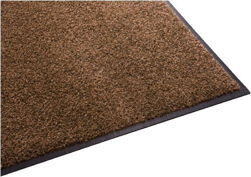 Guardian Platinum Series Indoor Wiper Floor Mat, Rubber with Nylon Carpet, 2'x2', Brown - color: Brown, size: 1'11" x 1'11" (Rectangular)