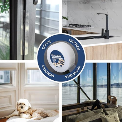Breliter Heavy Duty Window Weather Sealing Tape - Transparent Window Tape for Winter and AC Insulation, No Mess Winter Window Seal Kit - 3 Inch Wide 180 FT Long - size: 3IN x 180FT
