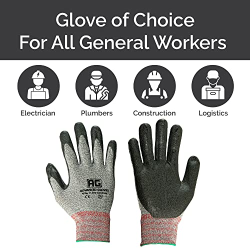 – NiTex P-200 Nylon Nitrile Gloves, Breathable Nitrile Foam Coated Utility Gloves for Insulated Grip, Grey, 12-Pair, Medium - color: Grey, size: 12 Pairs (Medium)