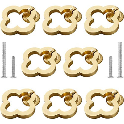 10 Pack 55mm Cupboard Knobs Cabinet Knobs, Gold Zinc Alloy Dresser Drawer Knobs with Screws for Kitchen, Bathroom, Bedoom - color: Gold