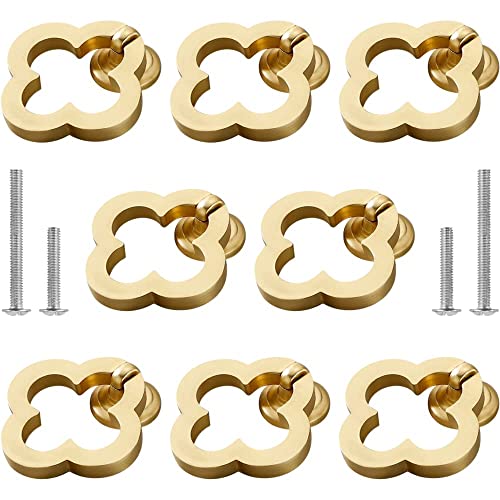 10 Pack 55mm Cupboard Knobs Cabinet Knobs, Gold Zinc Alloy Dresser Drawer Knobs with Screws for Kitchen, Bathroom, Bedoom - color: Gold