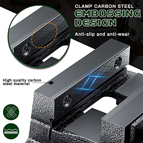 Tools Drill Press Vise Metal Press Vice Workbench Drill Vise Clamp with 2 Pieces Magnetic Pads Multi Grooved Pads Set for Daily Working Supply(3 Inch) - size: 3 Inch