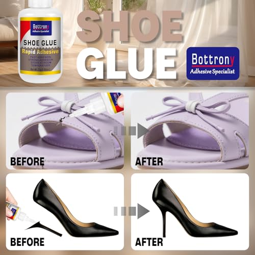 2 Pcs Shoe Glue, Fast Drying Clear Shoe Glue for Sole Repair, Waterproof, Heat-Resistant, Strong Adhesive for Shoe Sole Repair, Boot, Sneakers, High Heels, Sandals - size: 2 Pake, style: Shoe Glue