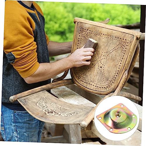 Furniture Leg Mounting Plates 8pcs Iron Slope Leg Attachments 12° Angle for Sofa Couch - color: Multi Color
