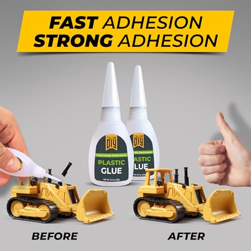 Plastic Glue for Models, Miniatures, Legos, PLA, 3D Printing Repair. Fast Setting Heavy Duty Strong Super Glue for Plastic 20g - size: 1 Pack