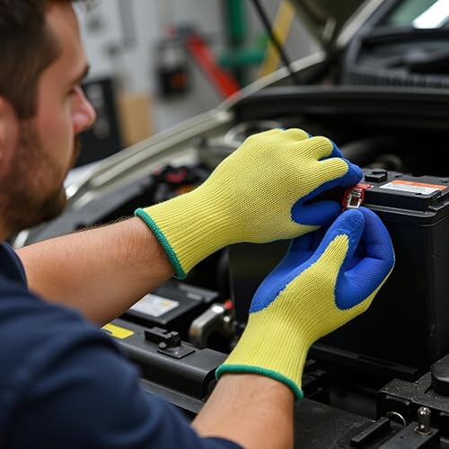 G & F Products G & F 1607XL Cut Resistant Work Gloves, 100-Percent Kevlar Knit Work Gloves, Make by DuPont Kevlar, Protective Gloves to Secure Your hands from Scrapes, Cuts in Kitchen, X-Large , Blue - size: X-Large (Pack of 1)