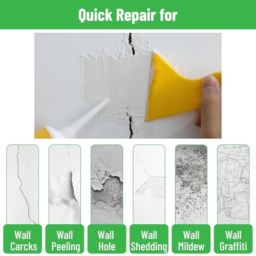 Bates- Drywall Repair Kit, Wall Spackle Repair Paste(120g), Drywall Patch Kit, Spackle for Drywall Hole Filler, Wall Putty Hole Repair, Spackle Wall Repair Kit, Hole Filler Putty for Walls