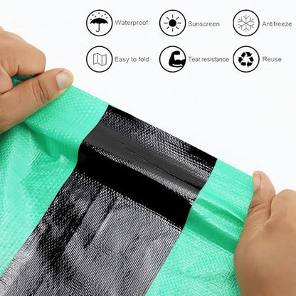 Waterproof Tape Heavy Duty, Tear Resistant Adhesive Tape for Outdoor Repair, Strong Duct Tape for Canvas, Tarp, Tent, Boat Cover, Awning, Vinyl, Plastic - All Weather UV Resistant Patch Kit, Black - color: Black