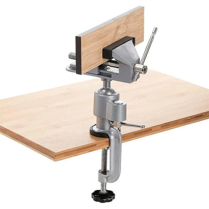 Swivel 3" Universal Table Vise – 360° Rotation, Adjustable Clamps, Ideal for Workbench, Jewelry, Model Making, and More