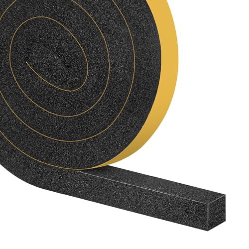 Air Conditioner Window Seal 1 Inch X 1 Inch, Open Cell Thick AC Weather Stripping High Resilience Foam Sealing Tape Adhesive AC Window Seal Kit (Total 13Ft) - size: AC-1 in x 1 in x 13Ft