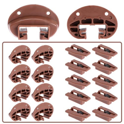 10PCS Drawer Slide Track Guide Glide for kenlin for Rite Trak 2 for Center Mount Drawer for Dressers, for Hutches and for Nightstand Drawer - style: 10 Sets