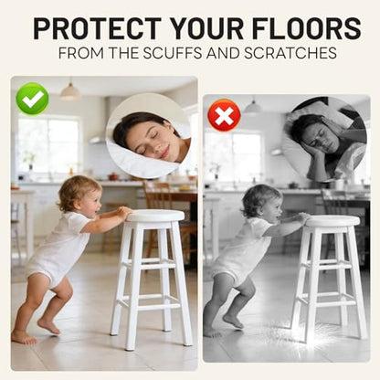 48 PCS Felt Furniture Pads, 1-inch Square Black Chair Felt Pads, Felt Pads for Furniture Feet to Protect The Floor from Scratches,Reduce Noise (Black) - size: Square 48PCS-Black