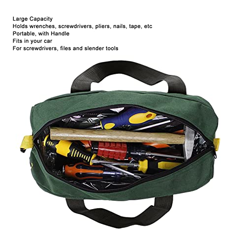 20 Inch Wide Mouth Tool Bag Large Capacity Tote Organizer for Carpenters Electricians Plumbers DIY Crafts Gardeners Portable with Handle - size: 20 Inch
